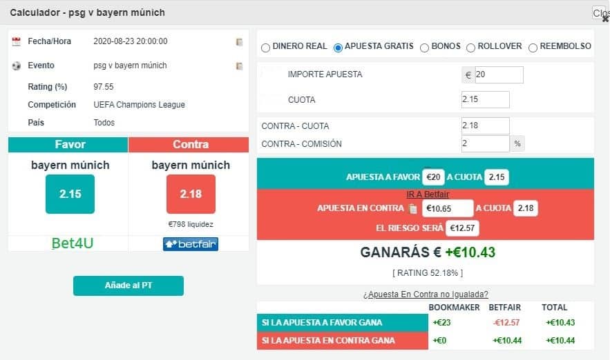 Guia Matched Betting en Español paso 3
